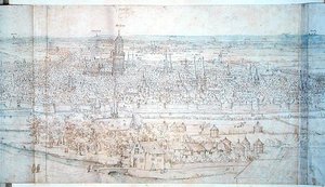 View of Utrecht by Anthonis van den Wyngaerde
