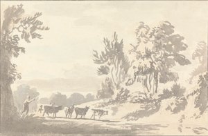 Herdsman Driving Cattle by Anthony Devis