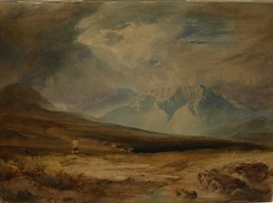 A Moorland, date unknown by Anthony Vandyke Copley Fielding