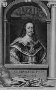 Charles I (1600-49) King of Great Britain and Ireland from 1625, engraved by George Vertue (1684-1756) by Anthony van (after) Dyck