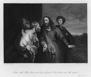 The Leper glorifying God, Luke XVII