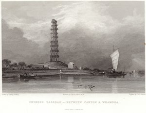 Chinese pagoda between Canton and Whampoa