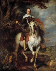 Equestrian portrait of Don Francisco de Moncada (1586-1635), Count Dossuna, Ambassador of King Philip IV of Spain in Brussels. Painting by Anton van Dyck (17th century) by Anthony van Dyck