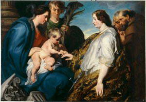 The Mystical Marriage of Saint Catherine by Anthony van Dyck