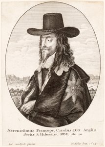 Portrait of Charles I, pub. 1649 by Anthony van Dyck