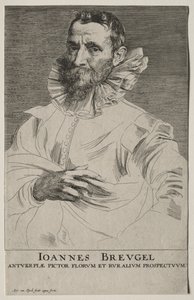 Portrait of Jan Brueghel by Anthony van Dyck
