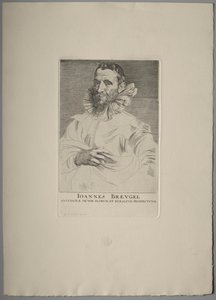 Portrait of Jan Brueghel by Anthony van Dyck