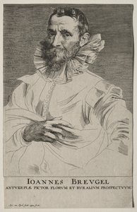 Portrait of Jan Brueghel by Anthony van Dyck