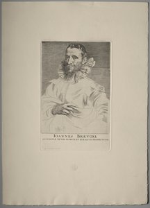Portrait of Jan Brueghel by Anthony van Dyck