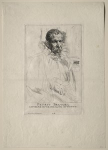 Portrait of Pieter Breughel by Anthony van Dyck