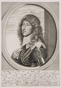 Portrait of Prince Rupert, Count Palatine of the Rhine and Duke of Bavaria, engraved by William Faithorne