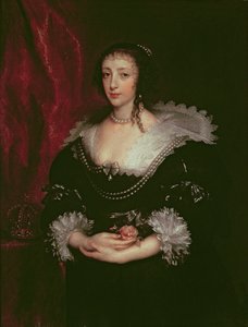 Queen Henrietta Maria, Queen Consort of Charles I of England by Anthony van Dyck