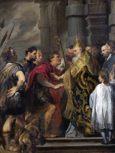 Saint Ambrose Barring Theodosius from Milan Cathedral