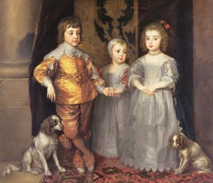 The Children of King Charles I of England and Queen Henrietta Maria, 1637 by Anthony van Dyck