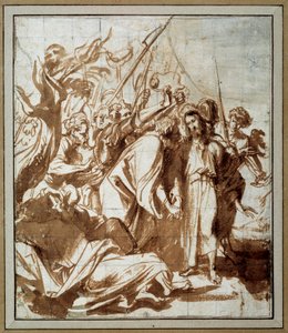 The arrest of Christ. Drawing by Anton Van Dyck by Anthony van Dyck