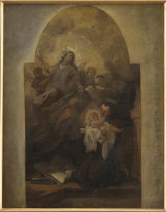 Virgin and Child with Saint Francis by Anthony van Dyck