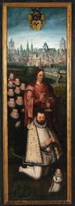 Portrait of Juan Pardo II and his wives Anna Ingenieulandt and Maria Anchemant by Anthuenis (1536 1613) Claeissins or Claeissens