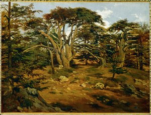 Old Cedar-Trees in the Lebanon Range by Antoine Alphonse Montfort