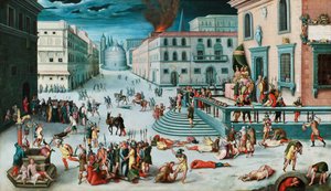 The Massacre of the Triumvirate by Antoine, Caron