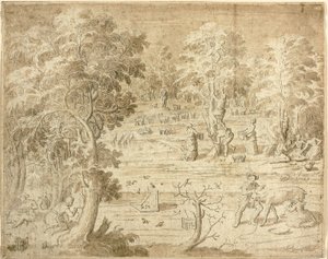 Youths and Maidens Engaged in Country Pursuits by Antoine Caron