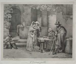 The Public Writer by Antoine Cécile Hortense Haudebourt Lescot
