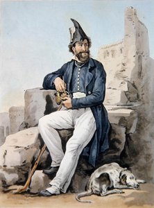A bearded soldier by Antoine Charles Horace Vernet