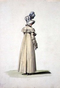 Elegant Woman with a Bonnet, Illustration from 