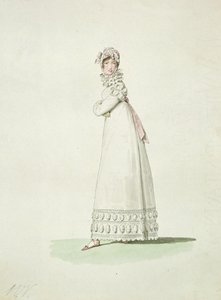 Elegant Woman in an Outdoor Dress