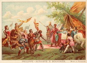 Philip Augustus of France at Bouvines, 1214 by Antoine Charles Horace Vernet