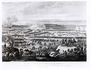 The Battle of Austerlitz in Moravia, 2 December 1805, engraved by Antonio Verico