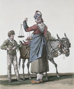 The Cherry Seller by Antoine Charles Horace Vernet