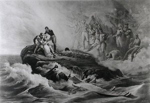 The Farewell of the Bertrand Family, St. Helena, c.1821-36 by Antoine Charles Horace Vernet