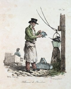The Lamplighter, engraved by Francois Seraphin Delpech