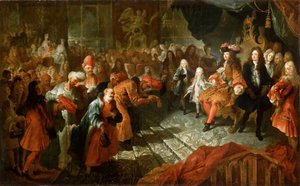 Louis XIV Receiving the Persian Ambassador in the Galerie des Glaces at Versailles