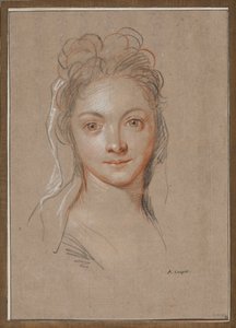 Young Woman, En Face by Antoine Coypel