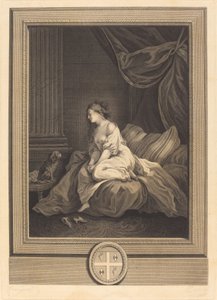 If He Were as Faithful to Me by Antoine Francois Dennel after Jean Honoré Fragonard