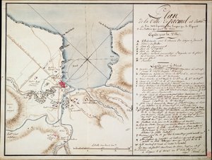 Vicinity of Jacmel, Used to Indicate Lines and Positions Occupied During the Blockade and the Batteries Established in Order to Build the Besieged Defences by Antoine François Sorrel des Rivieres