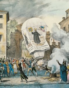 Hot air balloon for San Giuseppe Day in Rome (detail)