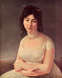Madame Poussielgue Aged 23 in 1797 (print) by Antoine Jean (after) Gros