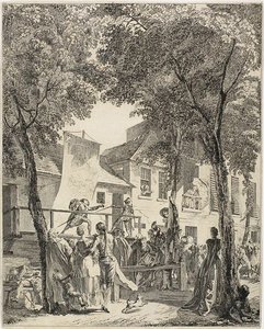 The Parade on the Boulevard by Antoine Jean Duclos