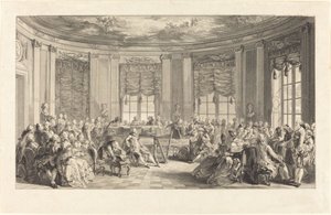 The Concert by Antoine Jean Duclos after Augustin de Saint Aubin