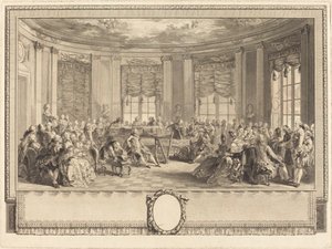 The Concert by Antoine Jean Duclos after Augustin de Saint Aubin