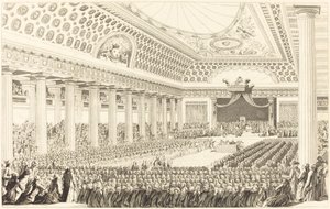 Opening of the Estates-General at Versailles, March 5, 1789 by Antoine Jean Duclos after Charles Monnet
