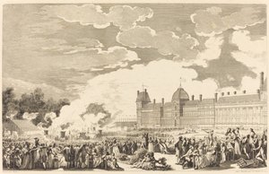 The Funeral Procession in Honor of the Martyrs of the 10th Day in the National Garden by Antoine Jean Duclos after Charles Monnet
