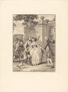 The Confidence of Beautiful Souls by Antoine Jean Duclos after Jean Michel Moreau