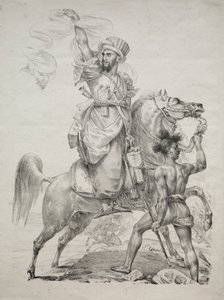 A Mameluke Chief on Horseback Signaling for Help by Antoine Jean Gros