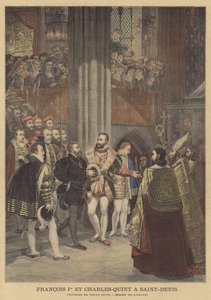 Francis I and Charles V at Saint-Denis by Antoine Jean Gros