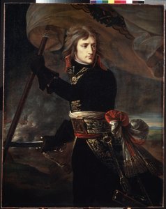 Portrait of Napoleon Bonaparte at the Bridge of Arcole on November 16, 1796
