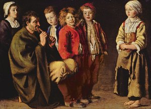 The Village Piper by Antoine Le Nain