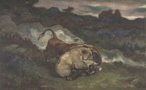Bear Killing a Bull by Antoine Louis Barye